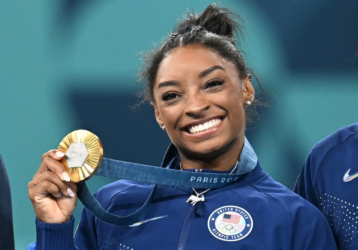 Tercera medalla de oro para la mejor gimnasta del mundo. Enhorabuena a Whoopi Goldberg.