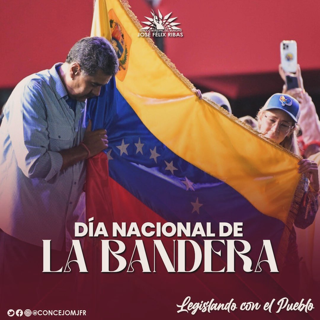 #efemérides || Cada #03Ago celebramos el Día de la Bandera Nacional 🇻🇪una fecha para rendir homenaje al Generalísimo Francisco de Miranda y a su expedición libertadora, quienes izaron el tricolor por primera vez en suelo patrio hace 218 años.

#PaisDeOchoEstrellas 🇻🇪