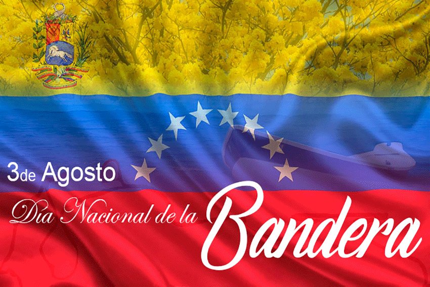 El 03 de agosto se celebra el Día de la Bandera Nacional. Esta fecha conmemora el símbolo patrio que representa la identidad, la unidad y la historia del país.

¡Viva Venezuela mi patria querida!

<a href="/OviedoPSUV/">Tito Oviedo</a> <a href="/JuventudPSUV/">Juventud PSUV</a>