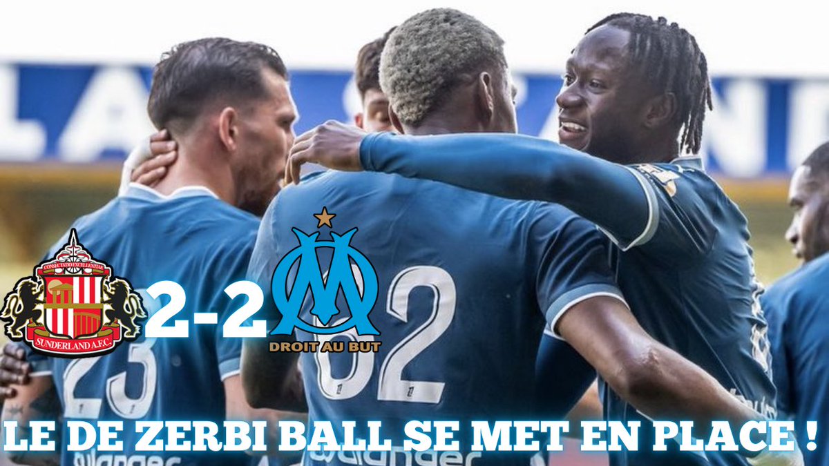 mathis_football's tweet photo. 🚨 NOUVELLE VIDEO YOUTUBE 

🔴 RÉSUMÉ SUNDERLAND - MARSEILLE 2-2 / LE DE ZERBI BALL COMMENCE À SE METTRE EN PLACE !

👉 https://t.co/ooAbw5Qla6

#TeamOM #SAFCOM https://t.co/dkYhZFfOHH