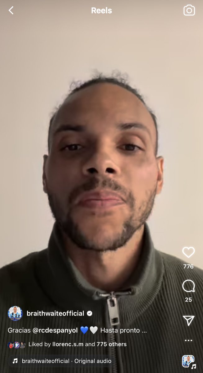 Martin Braithwaite en su Instagram tras su salida del Espanyol: 😉🤫💣

“Es el momento de estar juntos”

📌 “Para mí no es un adiós, porque hemos conseguido el ascenso. Y ahora, vamos a por el club”

#RCDE