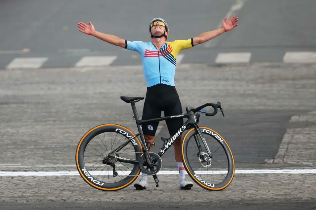 After his 3rd place in <a href="/LeTour/">Tour de France™</a> , a historical second golden medal for <a href="/EvenepoelRemco/">Remco Evenepoel</a> after his win at the time trial also capturing gold at the men's road race solo-ing to the finish line. Go Team Belgium !!!
