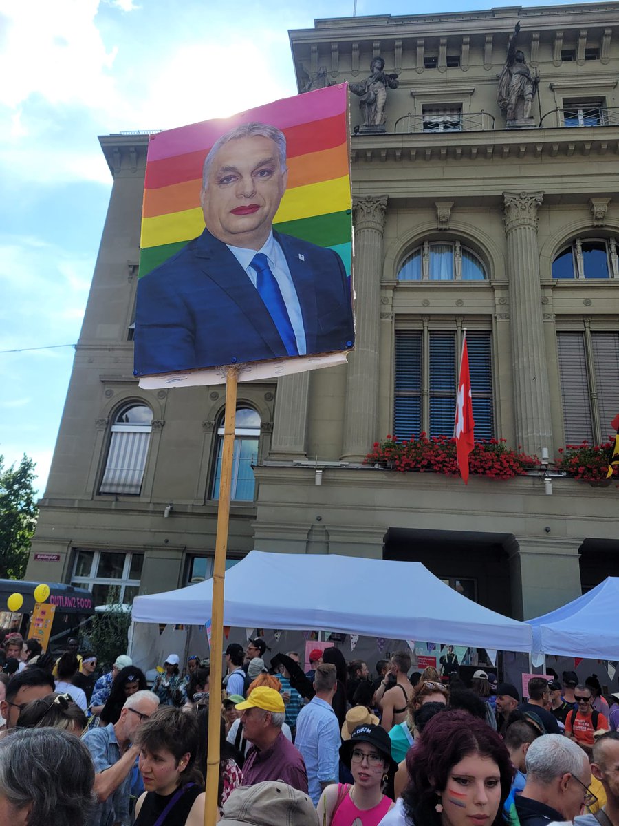 Szabolcs Mihalyi (@blogmihalyi) on Twitter photo Surprise visit today of <a href="/PM_ViktorOrban/">Orbán Viktor</a> at the #BernPride🏳️🌈. He surely made a name for himself outside of #Hungary. #LGBTIQ #StopHomophobia #StopTransphobia #Orbanistan Surprise visit today of <a href="/PM_ViktorOrban/">Orbán Viktor</a> at the #BernPride🏳️🌈. He surely made a name for himself outside of #Hungary. #LGBTIQ #StopHomophobia #StopTransphobia #Orbanistan