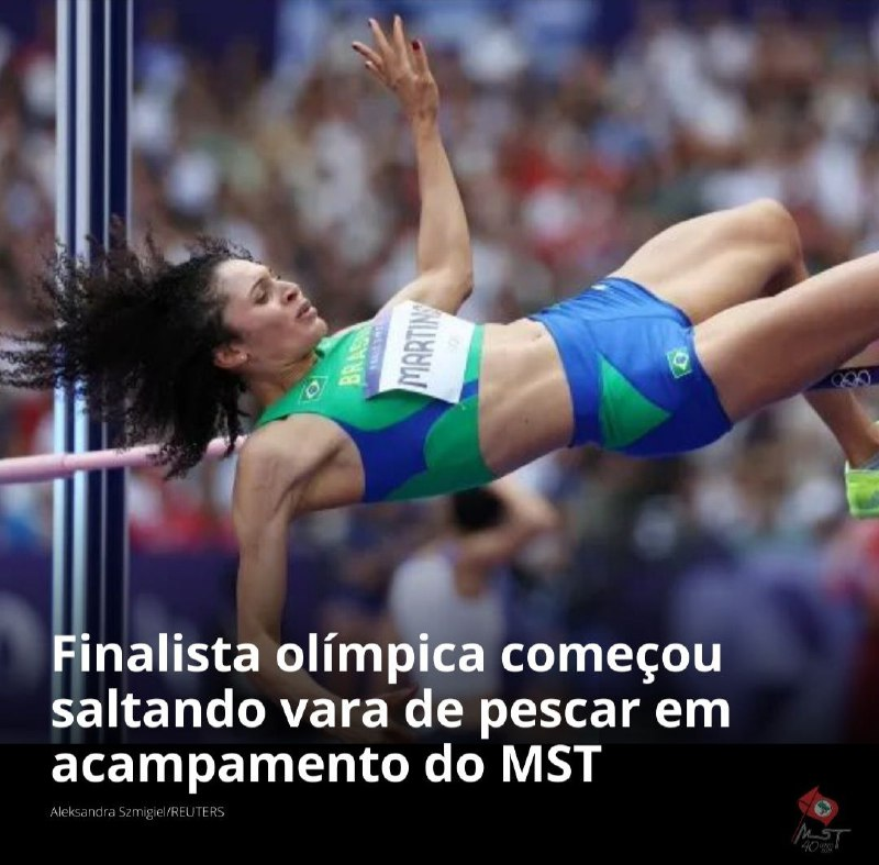 IvanValente's tweet image. É DO MST! Finalista olímpica de salto com vara, Valdileia Martins, é do assentamento Pontal do Tigre, no noroeste do Paraná. Só quem torce contra o Brasil não se comove com essa história bonita de luta para valer!