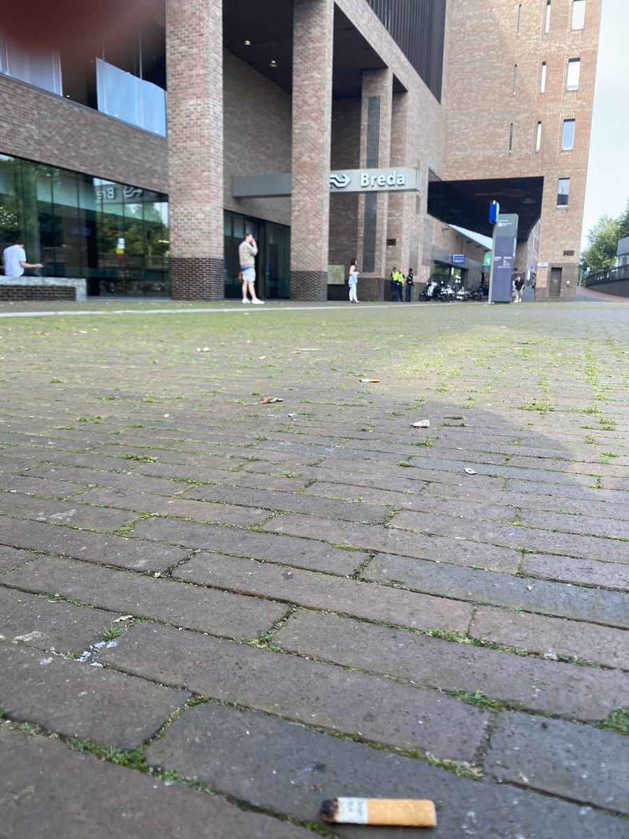 Beste <a href="/NS_online/">NS online</a> vandaag hebben wij de leuke en mooie wandeling via NS wandeling gemaakt.👌🏻

Bij aankomst op station Breda zagen wij enorm veel peuken liggen. Naast dat dit geen visitekaartje is, is het slecht voor het milieu en ook niet passend bij duurzaam vervoer. #peukmeuk.