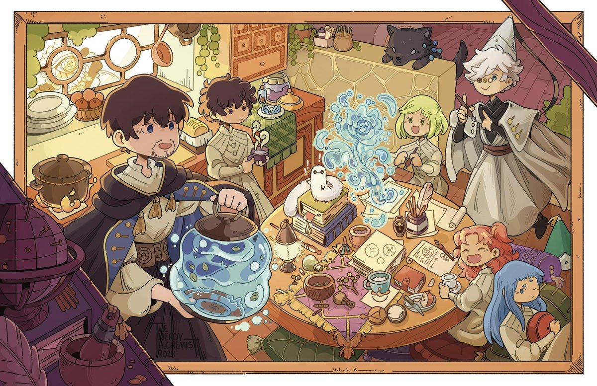 Tea time in the atelier ☕️

#WitchHatAtelier #Δ帽子
