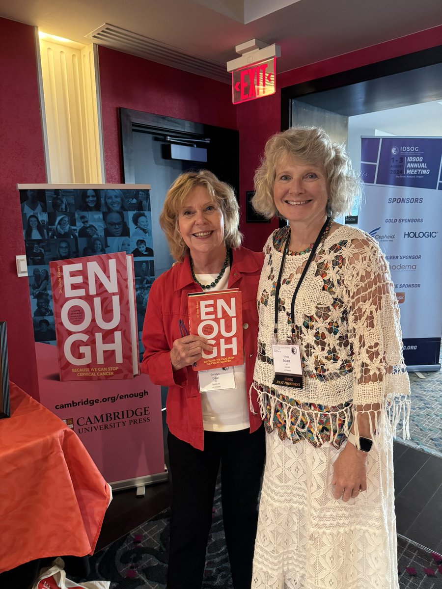drlindaeckert's tweet image. Thrilled to be with my #reproductivehealth #ID peeps at #IDSOG2024– discussing #healthequity Updates and New Info in #ID with several generations of #scientists   Also getting to share #ENOUGH with this group of colleagues!🔥 @idsog_org @CambridgeUP @UWashOBGYN