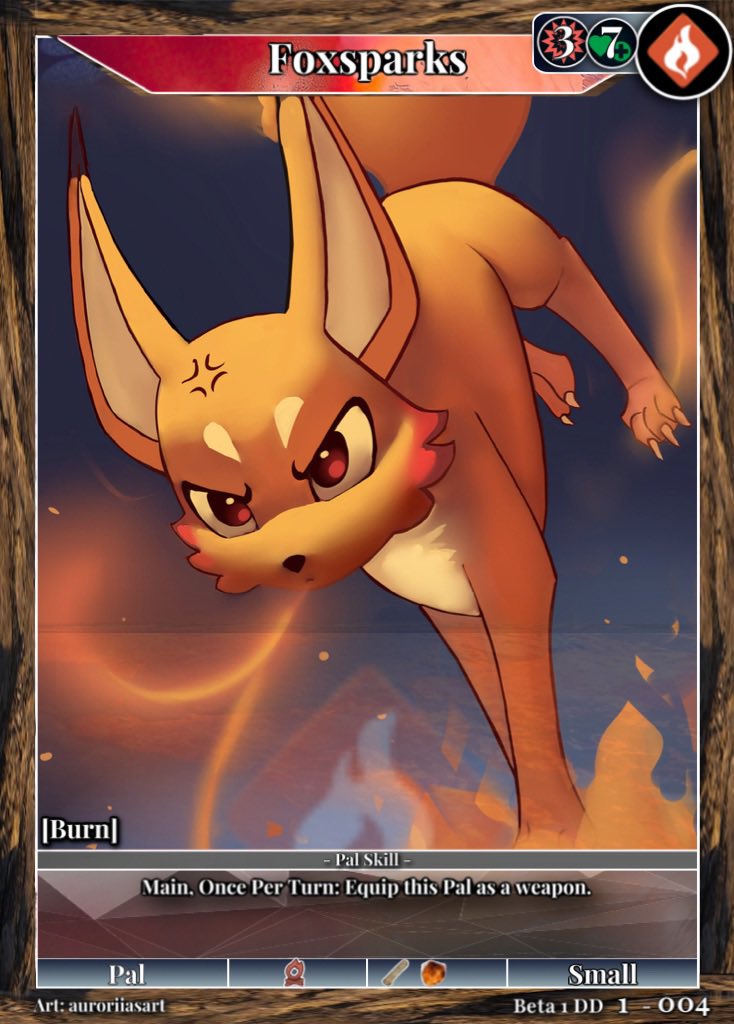 PalworldTCG's tweet photo. ✨Palworld TCG ✨ 
Palworld TCG Concept Alt Art: FoxSparks 🦊 ⚡️
Free palworld cards giveaways: https://t.co/Hy839elsu9
Artist: @auroriiasart 
- 
#palworld #PalWorld #tcg #cardgame #palworldfanart #PalworldGame #PalworldTCG https://t.co/s0UExv9gPI