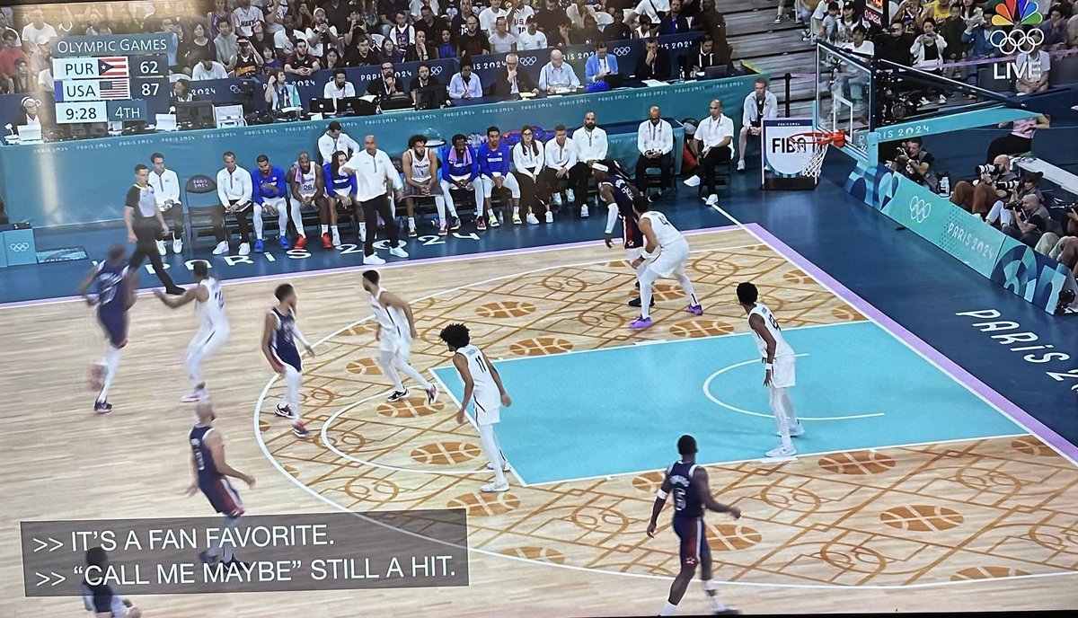 jillboard's tweet image. commentators reporting on what’s actually important during the USA men’s basketball game