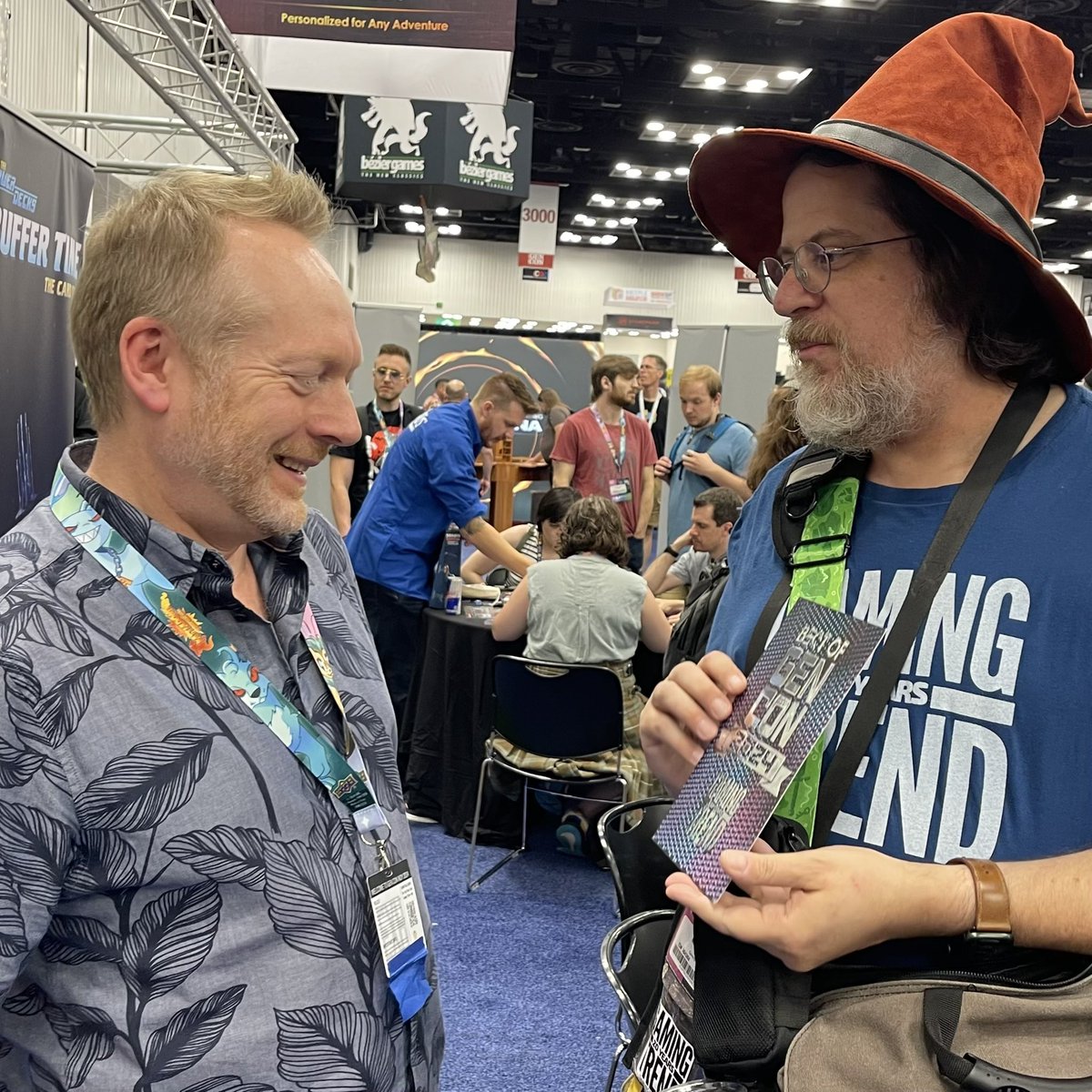 GamingTrend's tweet photo. Happy to present a #BestOfGenConAward to @Modiphius and Chris Birch for their player positive design and publishing ethos https://t.co/tsZM9FhtDI