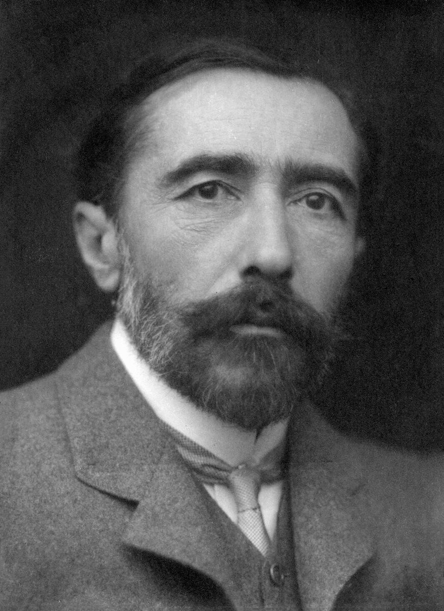 100YearsAgoLive's tweet photo. Joseph Conrad, Polish-British author of Heart of Darkness and dozens of other works, dies in Kent. He was 66. https://t.co/0ExsYfoMO9