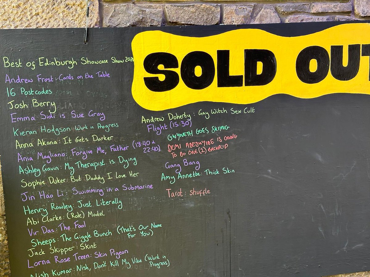 itsjessregan's tweet photo. Made the sold-out board! And so lovely they were too… book now to see and be a part of #16Postcodes https://t.co/uLTZ0TvlHU https://t.co/1hQUiO5Ypu