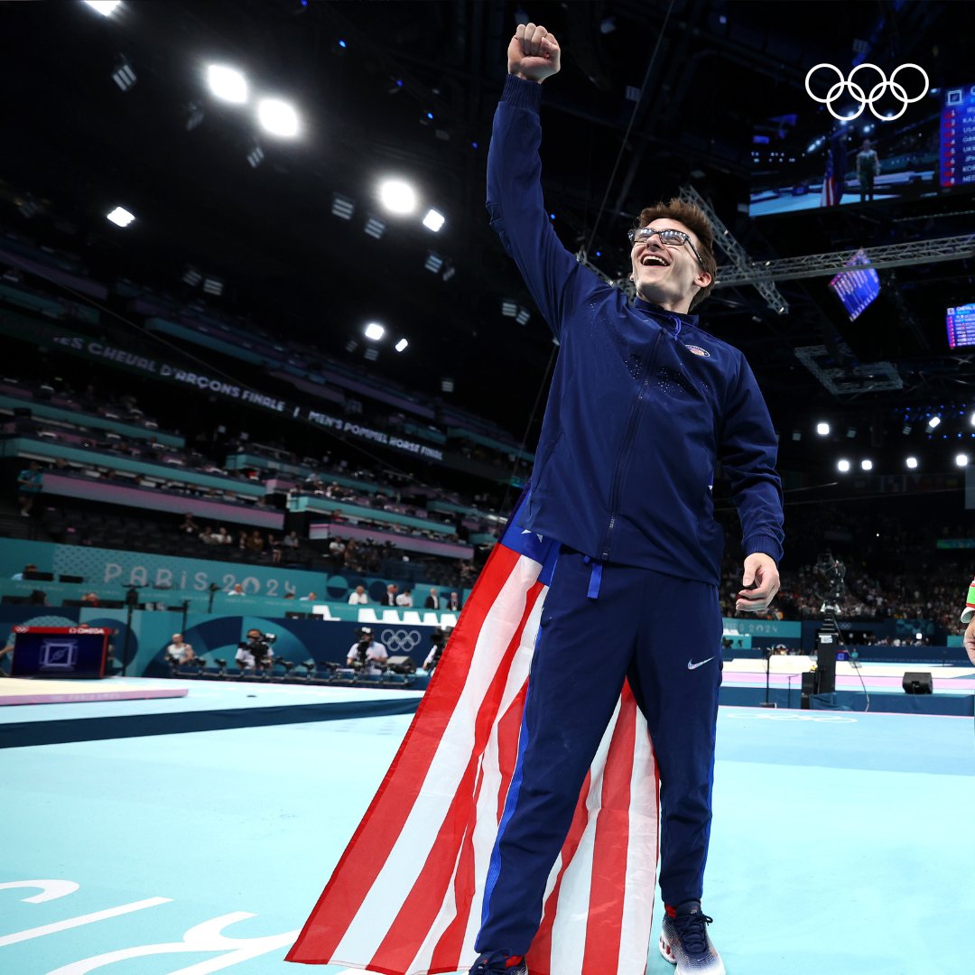 S̶t̶e̶p̶h̶e̶n̶ ̶N̶e̶d̶o̶r̶o̶s̶c̶i̶k̶ Clark Kent. 🦸🏻

USA's latest #gymnastics superhero! 

#Paris2024 | #Olympics