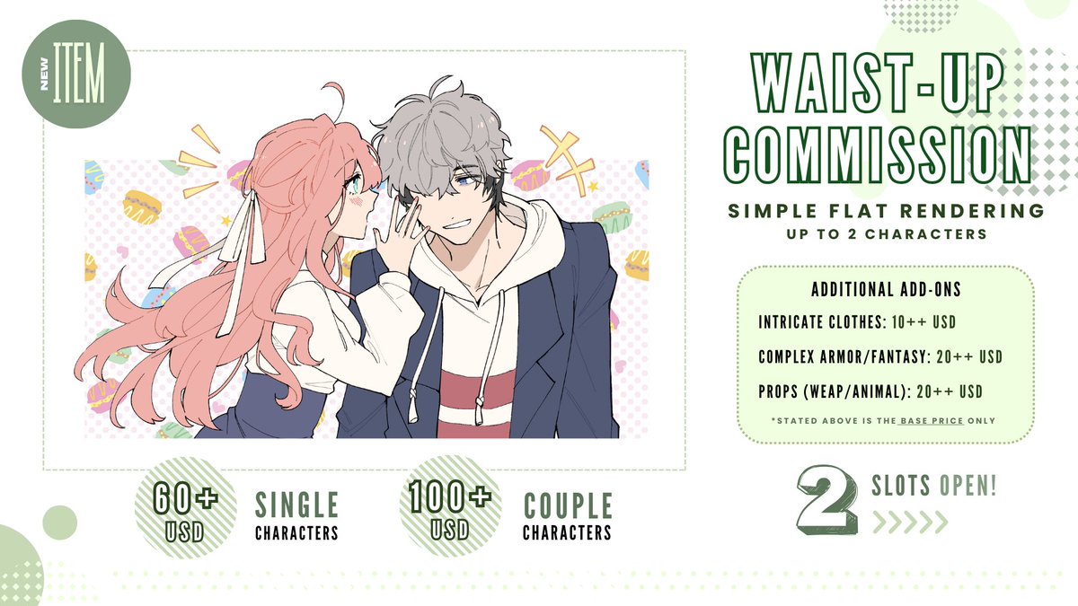 chivaeta's tweet photo. [RTs are appreciated!]💕! 
OPEN COMMISSIONS - AUGUST BATCH 
>>>Form: https://t.co/x6NNjVBfkE
i will be opening 6 slots in total for now 🙏

TnC details: https://t.co/eL2XV91Lpb
☺️ feel free to DM/email me if you have more questions thank you very much for reading! https://t.co/4rM0A6GQ7k