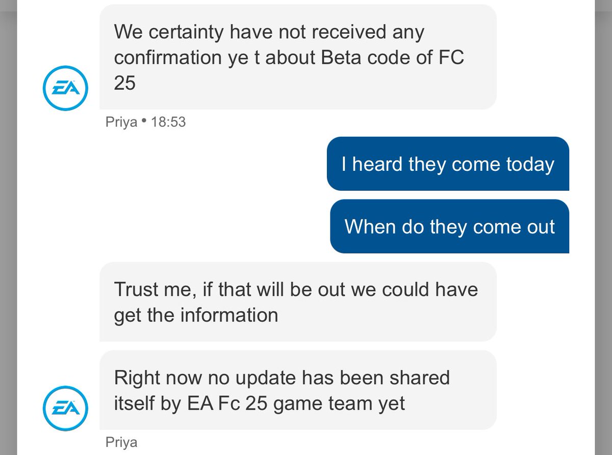 FutHorizon24's tweet photo. According to ea employees (fc25 beta is not out yet) ‼️
#eafc #eafcbeta https://t.co/FRKdMl53t2