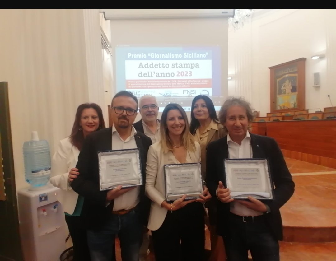 Il 4 ottobre 2024 a Cefalù il premio "Giornalismo siciliano, l' addetto stampa dell' anno" 
La consegna durante un evento formativo presenti la segretaria generale della Fnsi Alessandra Costante ed il presidente Inpgi Roberto Ginex 
assostampasicilia.it/uffici-stampa/…