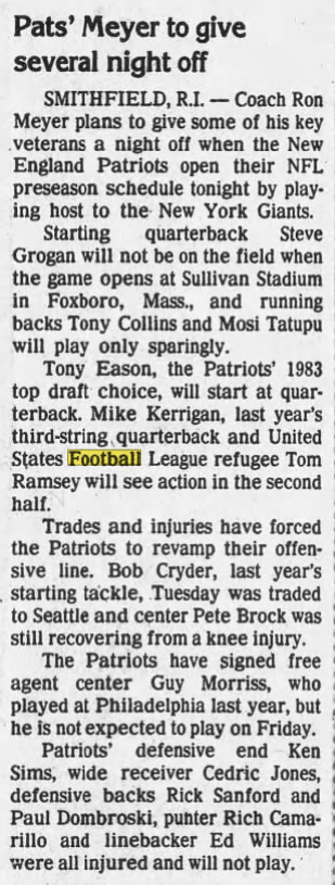 From the 8/3/84 Tampa Tribune