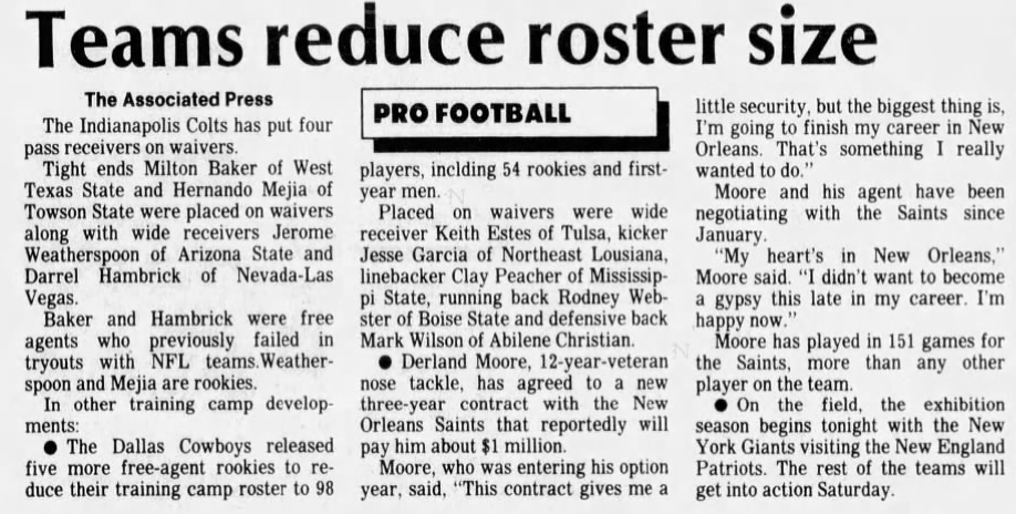 From the 8/3/84 Vancouver Columbian