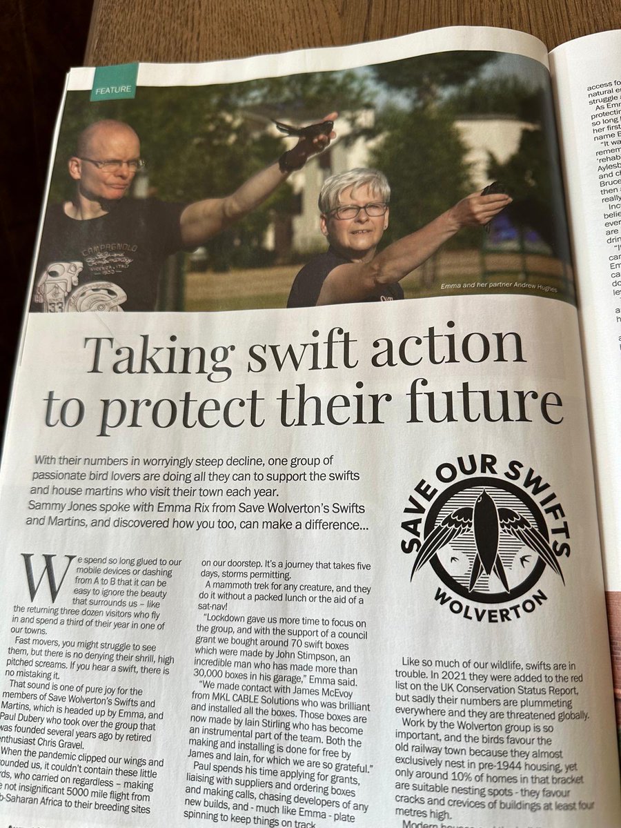 Great work being done by <a href="/wolvertonswifts/">Save WolvertonsSwifts&Martins</a> - one of many local #swifts groups mkpulse.co.uk/taking-swift-a… ⁦<a href="/ChrisGPackham/">Chris Packham</a>⁩ ⁦@chriscurtis94⁩ @marycreagh_  mkpulse.co.uk/taking-swift-a…