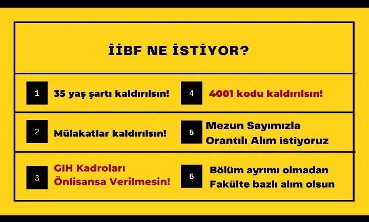 ahindeniz1's tweet photo. @PlaformIIBF @a_uraloglu @AtaySalim @gulmeznese @KarayollariGM @UABakanligi @iskurtenver 1 MİLYON  İKTİSADİ VE İDARİ BİLİMLER FAKÜLTESİ Mezunlarının istekleri:
🔷️P3 puan türünden İİBF mezunu ataması
🔷️Kadro yakmaya müsade edilmemesi
🔷️Tüm mezunların kendi alanında atanması
🔷️35 yaş şartının kaldırılması
1
@ataysalim
@gulmeznese https://t.co/p3oS6i5EfH