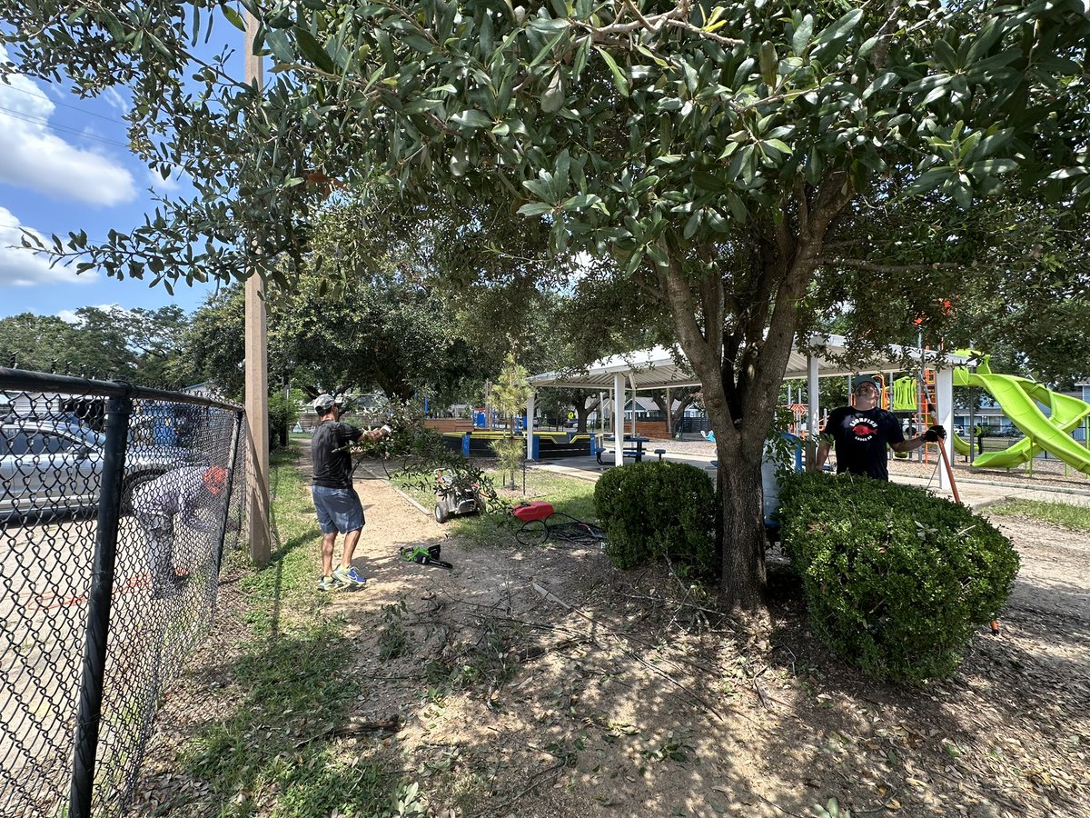 Our Field families rocked today’s Campus Beautification Day: landscaping, clearing the track and soccer field, and removing leaves. We are ready for our final summer play date tomorrow! #GoLions
