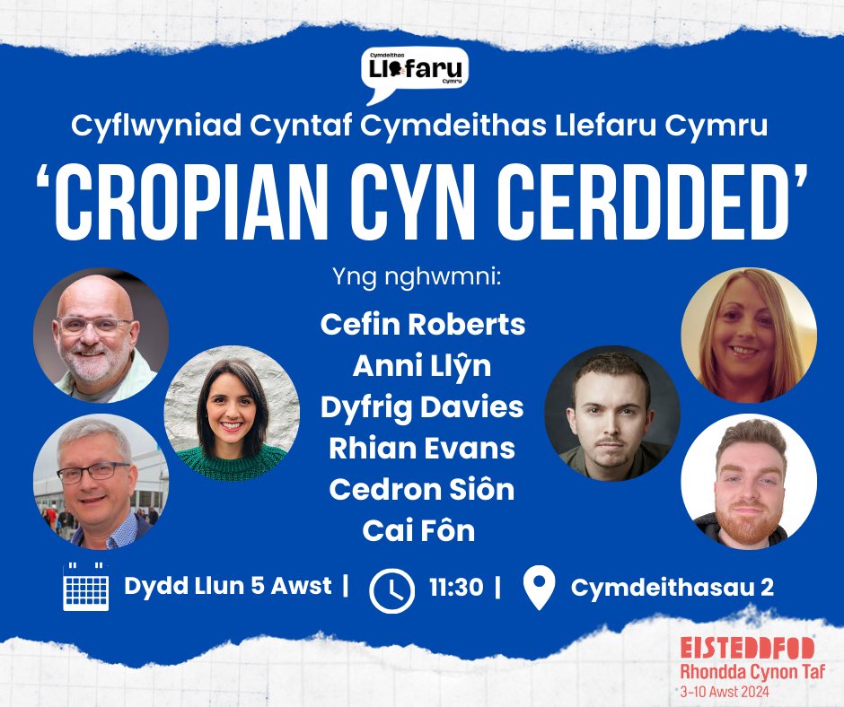 llefaru's tweet photo. Helo bawb! 👋

Eisiau gwybod mwy am Gymdeithas Llefaru Cymru? 🤔

Dewch yn llu i fwynhau cyflwyniad cyntaf y Gymdeithas ar faes yr @eisteddfod fore Llun! 🎪🏴󠁧󠁢󠁷󠁬󠁳󠁿

Edrychwn ymlaen at gael eich gweld chi i gyd yno! 🤩

Lledaenwch y gair ac AD ogydd! #yagym 🗣️ https://t.co/EmKxJfBeZD