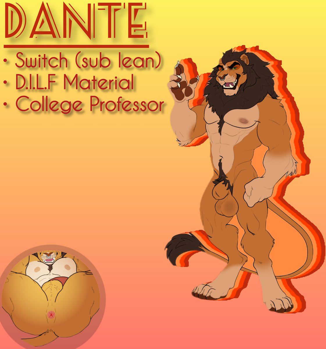 PR0F_DANTE's tweet photo. 𝐎𝐥𝐝 𝐚𝐧𝐝 𝐊𝐢𝐧𝐤𝐲 𝐋𝐢𝐨𝐧 𝐚𝐫𝐨𝐮𝐧𝐝 𝐡𝐢𝐬 𝐦𝐢𝐝 𝟒𝟎'𝐬 𝐭𝐫𝐲𝐢𝐧𝐠 𝐭𝐨 𝐬𝐩𝐢𝐜𝐞 𝐮𝐩 𝐡𝐢𝐬 𝐥𝐢𝐟𝐞.~

“Maybe I'll see you after class~?”
#MVRP/#OCRP/#LewdRP
 More below! https://t.co/qy47PlNDzo