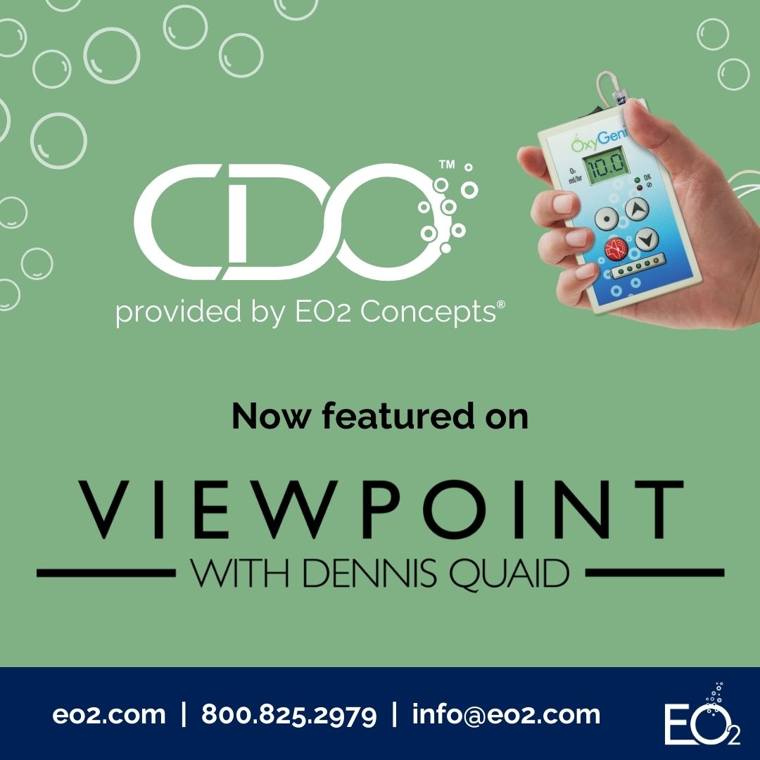 It's been a month of EO2 being featured on Viewpoint with Dennis Quaid as a Pioneer in Health &amp; Medicine.

If you have been busy watching the Olympics, you can check out the segment here ➡️ viewpointproject.com/features-eo2-c…

#PioneersInHealthandMedicine
#CDOtherapy #WoundHealing