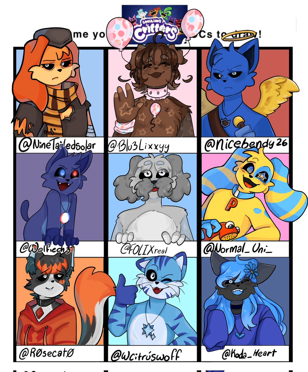 ToastaAro's tweet photo. I finally finished it, it took me my time, but here it is
I really enjoyed drawing your OC's

#SmilingCritters #SmilingCrittersAU https://t.co/kSzUk79yGX