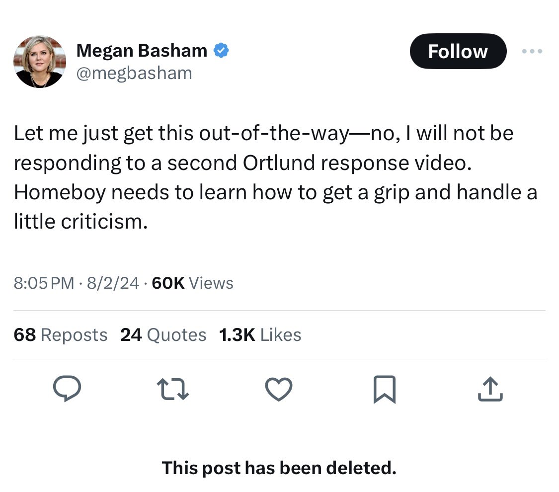 iWomansplainer's tweet photo. “Homeboy needs to learn how to get a grip and handle a little criticism.” 

Tell me you don’t know @gavinortlund without telling me https://t.co/J02p144ihm