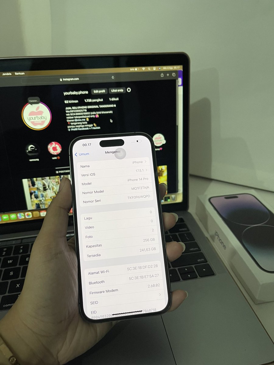 oissme's tweet image. wts
IPHONE 14 PRO 256GB INTER DEEP PURPLE

.imei terdaftar beacukai lengkap invoice cukai nya
.garansi off
.battery health 85%
.kelengkapan fullset oem
.fungsi normal
.no minus
.body lecet pemakaian

price: 14.700.000
cod or tokped 🛍️
#jualiphonemurah #14pro #zonauang