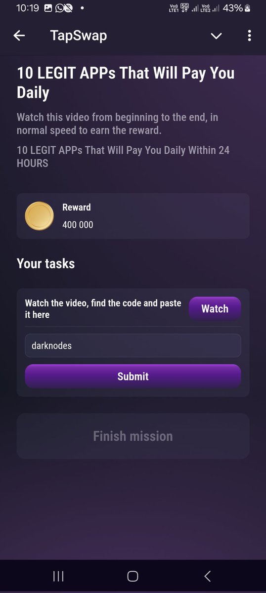 goodideamen's tweet photo. #Tapswap New Code 03 August 2024 Video
๐ท Title: Cool news! Ethereum decade celebration
๐ท Title: 10 LEGIT APPs
Fast Code: 5L32DN
Second code: darknodes
daily updates Code ๐
โจ Follow @goodideamen
โค๏ธ Like
โป๏ธ Retweet"
#Tapswapcode #TAPSWAP
#tapswapupdate #TAPSWAPcode https://t.co/aTljm2u4hM