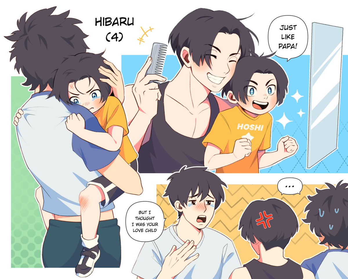 _notsuny's tweet image. ahh happy maitake domestic life with their child, Hibaru 💕 plus their ex love child #マイ武 #maitake 🌾🎍