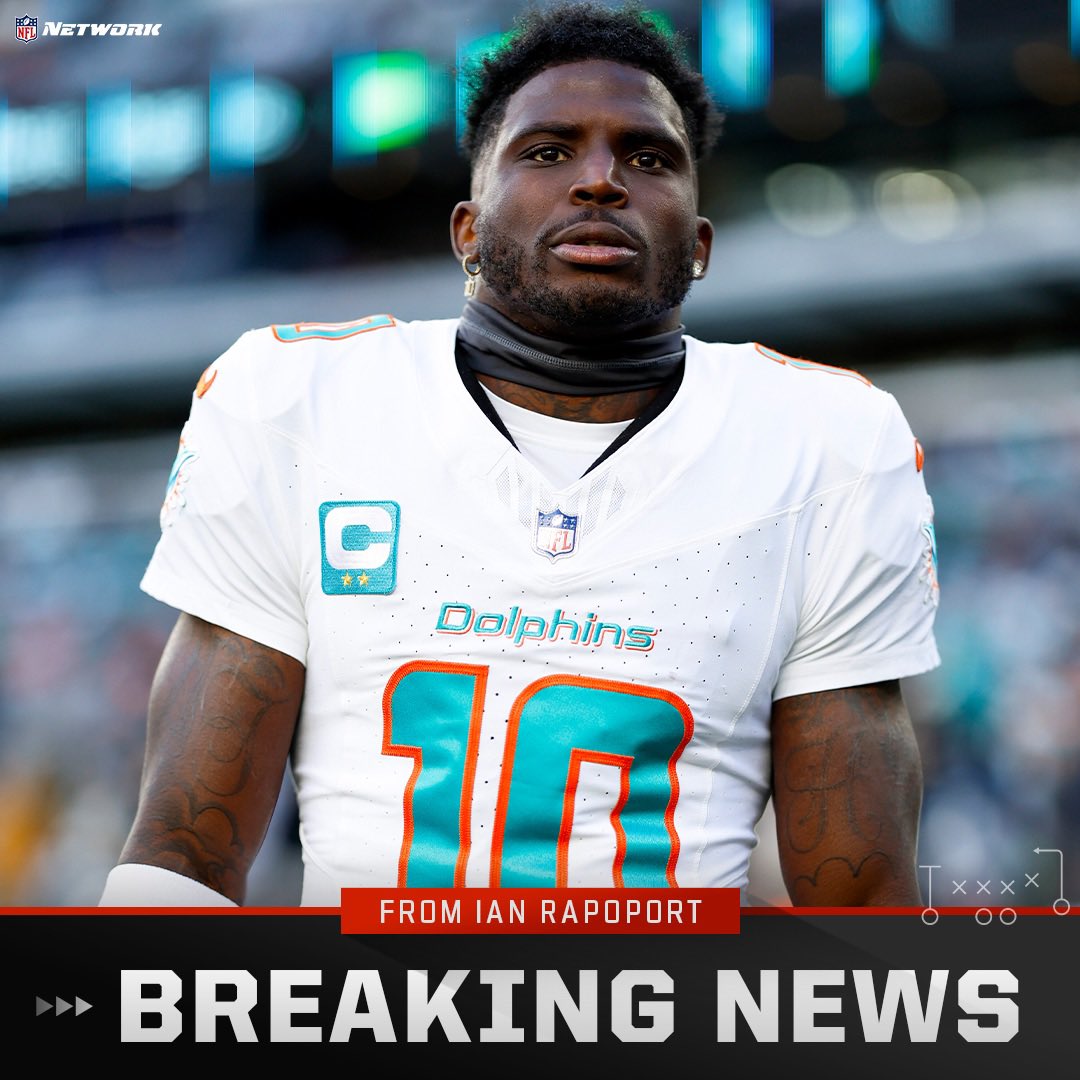 Ian Rapoport (@rapsheet) on Twitter photo The #Dolphins and star WR Tyreek Hill, the No. 1 player in the NFL Top 100 list, has agreed to a new contract to properly compensate him.
He gets $90M over the next 3 years with $65M guaranteed, per me and <a href="/CameronWolfe/">Cameron Wolfe</a>. That brings the 4 year total of fully guaranteed money to The #Dolphins and star WR Tyreek Hill, the No. 1 player in the NFL Top 100 list, has agreed to a new contract to properly compensate him.
He gets $90M over the next 3 years with $65M guaranteed, per me and <a href="/CameronWolfe/">Cameron Wolfe</a>. That brings the 4 year total of fully guaranteed money to
