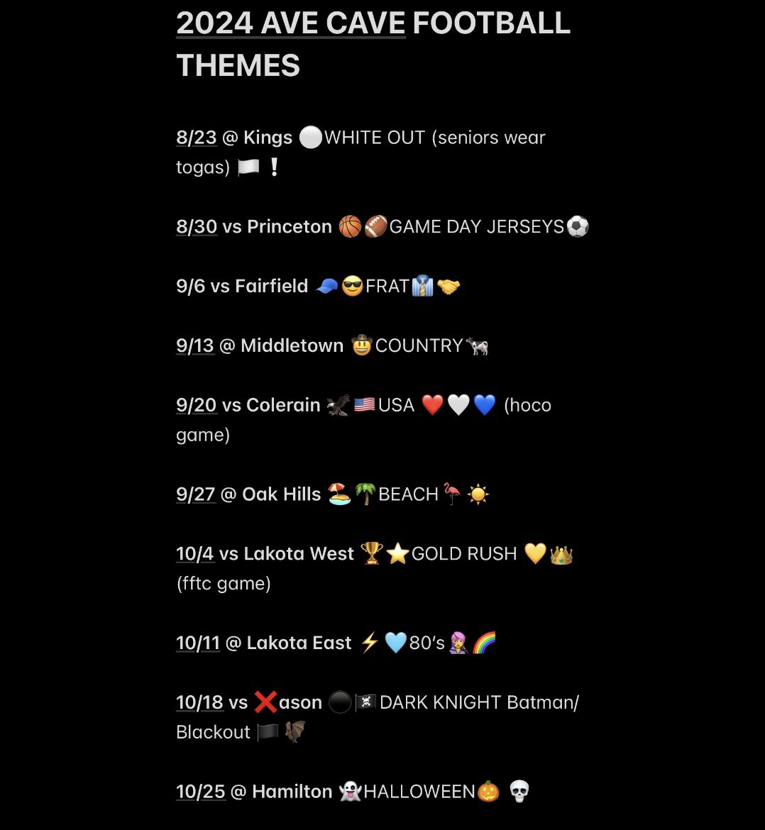 AVE CAVE IS BACK
First game 7:30 @ Kings
See you there 😎