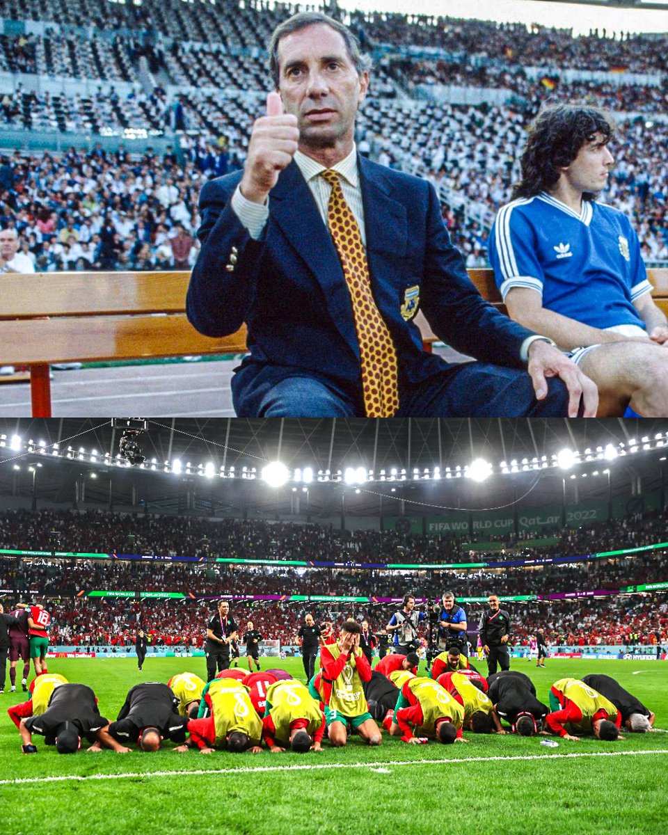 🤯🇲🇦 Poco se habla que Marruecos llegó a una semifinal del Mundial, fue campeón de la Copa África Sub-23 y hoy es semifinalista de los Juegos Olímpicos, en menos de 2 años y medio.

🔮 Y mucho menos se habla que Carlos Salvador Bilardo lo predijo en 1990. Sí, en pleno programa de