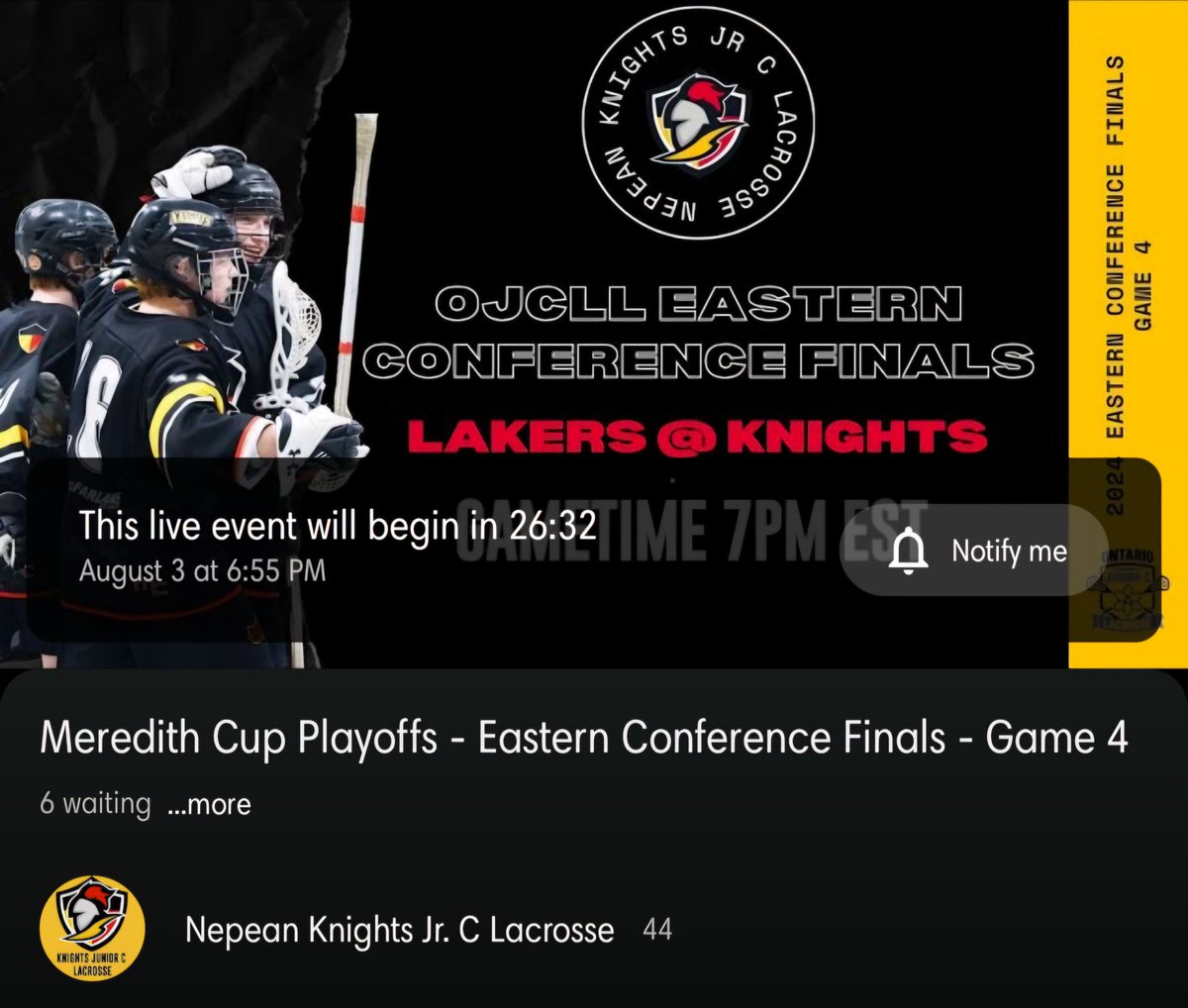 Nepean Knights Jr C Lax tweet media