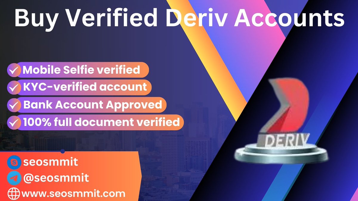 Buy Verified Deriv Accounts

seosmmit.com/product/buy-ve…

If You Need So, Contact US 

Skype: seosmmit
Telegram: @seosmmit
​Whatsapp: +1(862) 272-7541
Gmail:smmseoit@gmail.com

#buyverifiedderivaccounts
#verifiedderiv
#terugvolgvrijdag
#ajavoj
#OpeningCeremony
#Berenklauw
#Betze