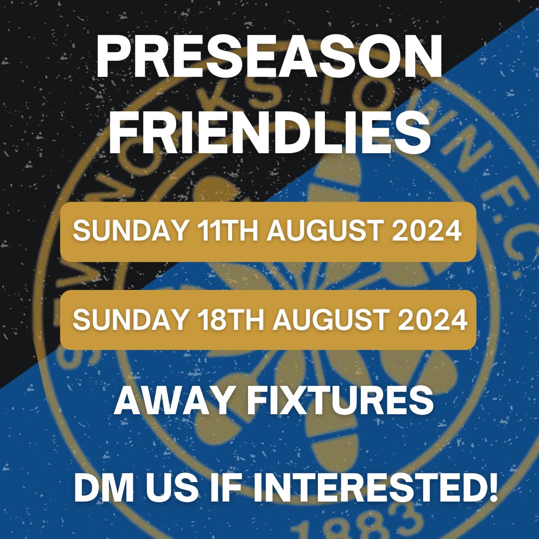 PRESEASON FRIENDLIES WANTED 🚨 

Our Sevenoaks Town First team are looking AWAY for preseason friendlies for the below dates.

📲DM us if you are interested!