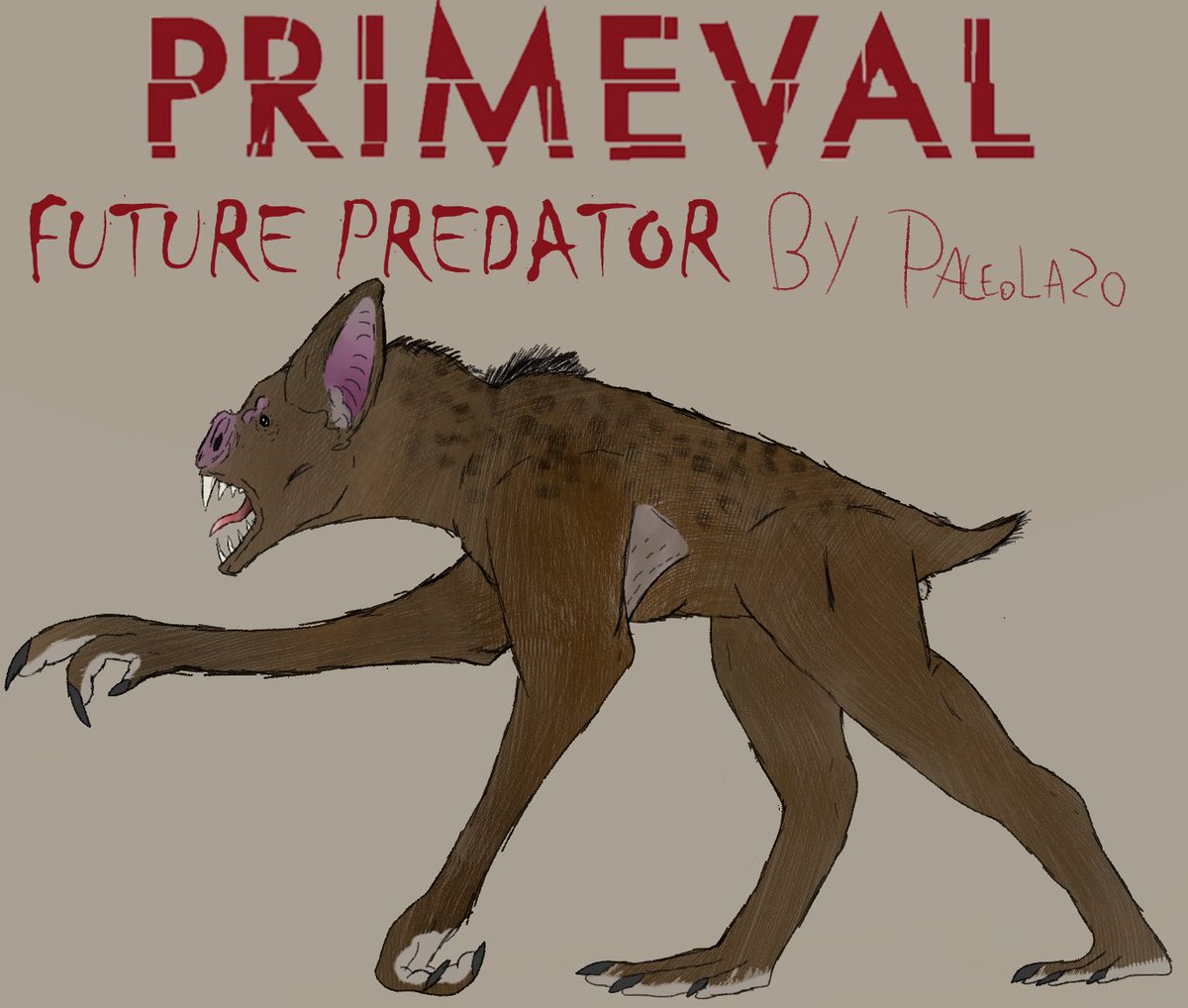 PaleoLazo's tweet photo. #futurepredator de #primeval a estilo "realista" espero les guste ;) que otro animal ficticio de la serie hago? https://t.co/PfL3YzeLUR