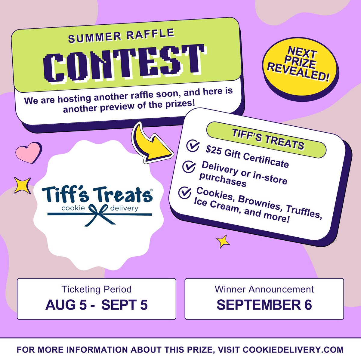 Our first four prizes for our Summer Raffle are revealed!
Check out the full details and purchase tickets starting Monday 8/5 here: tinyurl.com/yu93h7e5

#raffle #contest #prize #cats #kittens #catshelter #nonprofit #donate #SummerGames2024 #SummerVibes2024 #summer