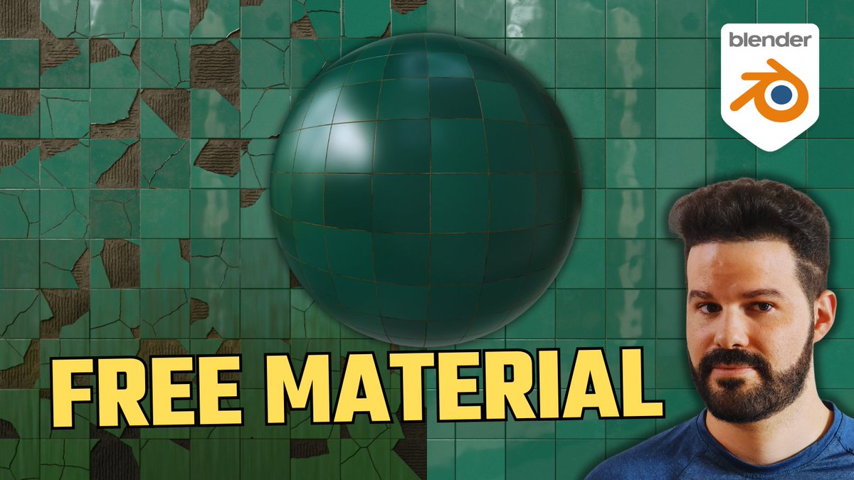KylsonnB's tweet photo. I'm thrilled to share a brand new procedural tile material for Blender that is available for FREE! 🎉
Check out the video to see how to download and customize it!
https://t.co/tiXR45JYwT https://t.co/mWlV4uDkZi