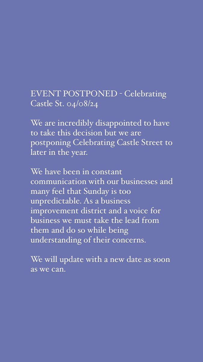 Castle Street tweet media