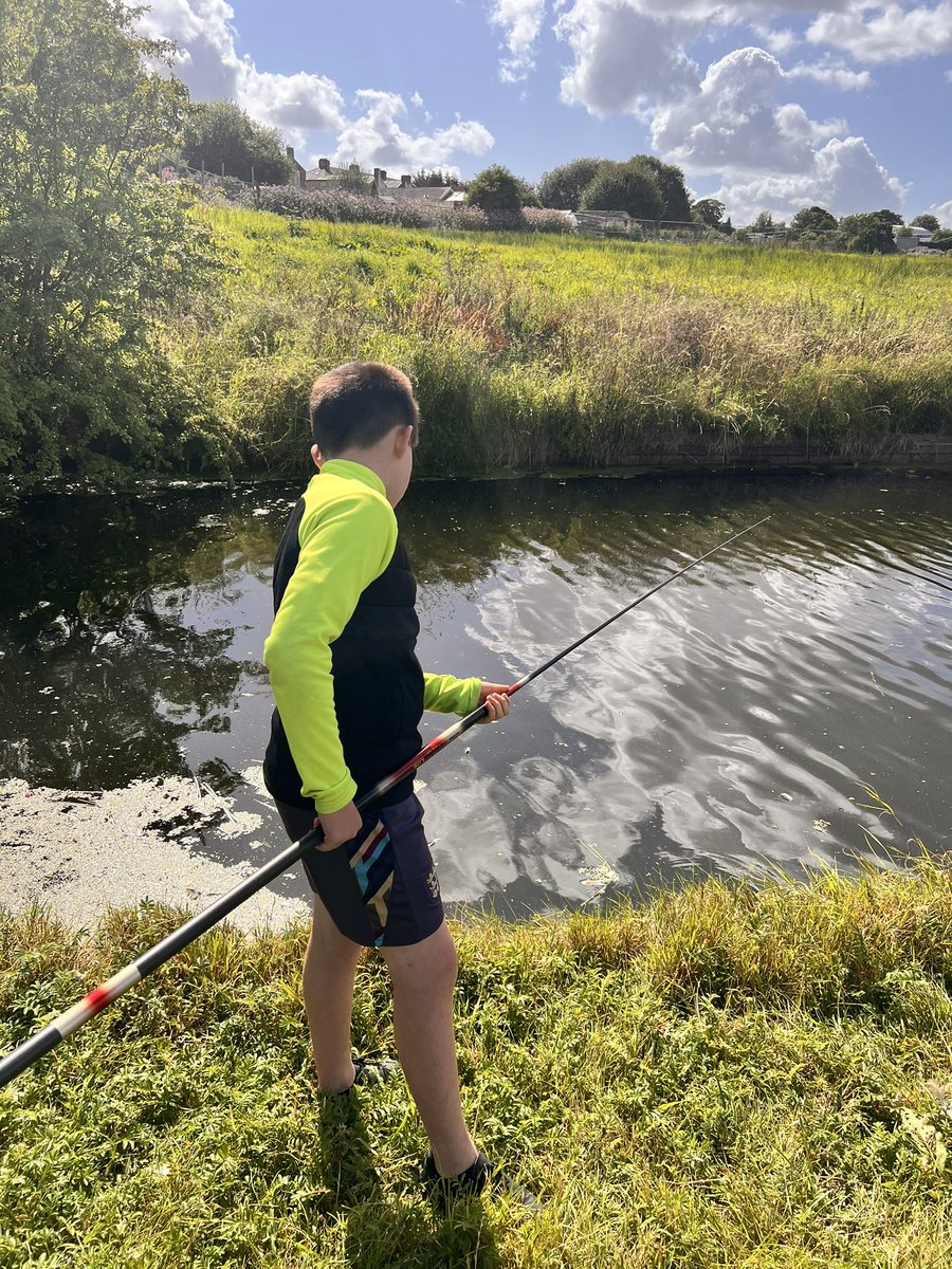 KieranR26's tweet photo. In a time where everything is so negative, 
the boy went fishing today for the first time and caught 6 fish! Little legend. 🎣 

Picking up new hobbies on his football break ⚽️ https://t.co/qlfah1Upee