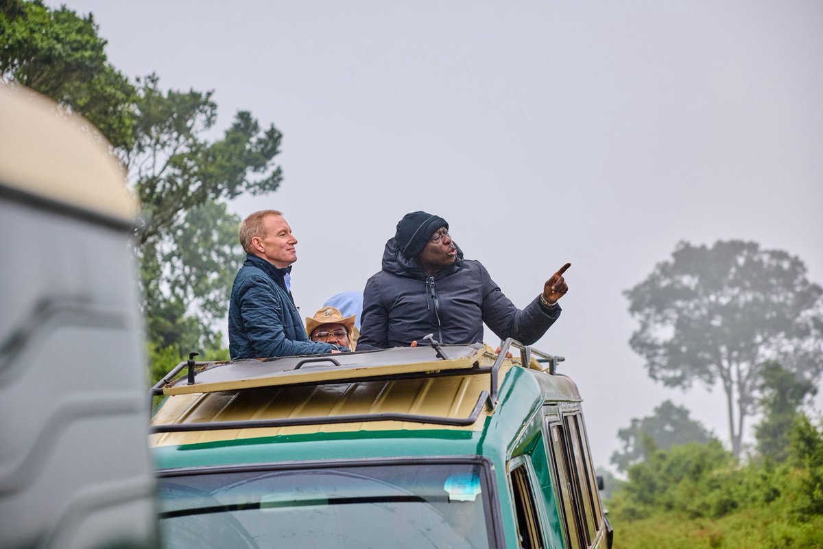 BrianMPeter's tweet photo. This is #Mlima1 aka Riggy G, aka Chief Villager, aka Mt Kenya Kingpin in the opening of Treetop Lodge in aberdares. https://t.co/V6ix1wlUWU