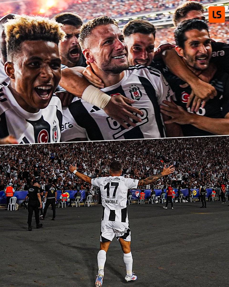 It took Ciro Immobile just 𝟮𝟭 𝗦𝗘𝗖𝗢𝗡𝗗𝗦 to score on his Besiktas debut in the Turkish Super Cup vs Galatasaray 🇹🇷🔥