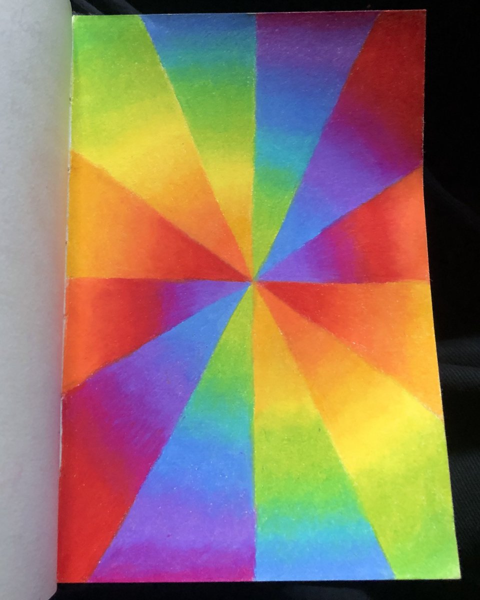 wormfoodboy's tweet photo. ive been feeling bad so to give myself something to do ive been spending ages drawing rainbow patterns https://t.co/wVTVHxSqjn
