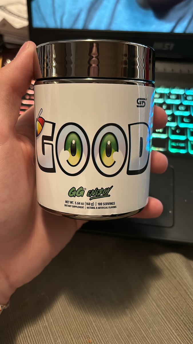 blueghostfemboy's tweet photo. @SMii7Y got my gamer supps and cup in today and the flavor definitely goes with the name https://t.co/GCGppdmstn