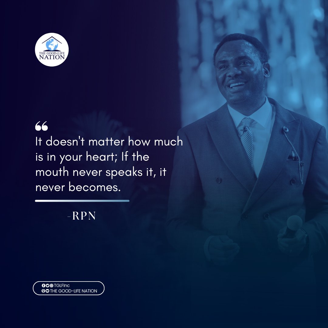 It doesn't matter how much is in your heart; if the mouth never speaks it, it never becomes. - RPN 

#RPN 

#APeopleCome