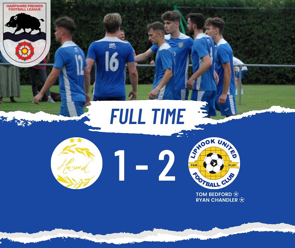 𝗙𝗧 | @FcHarvest 1️⃣ Liphook United FC 2️⃣

Good to start the season bringing home the 3 points. We had five 16 year olds in the squad making their debuts today which shows what this club is trying to achieve this season 👍

Sloppy first half, struggled to get going and we were